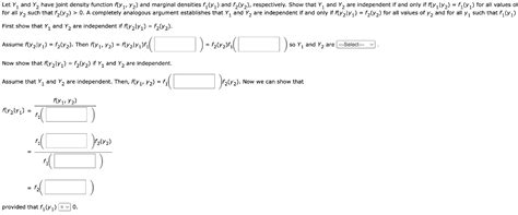 Solved Let Y1 And Y2 Have Joint Density Function F Y1 Y2