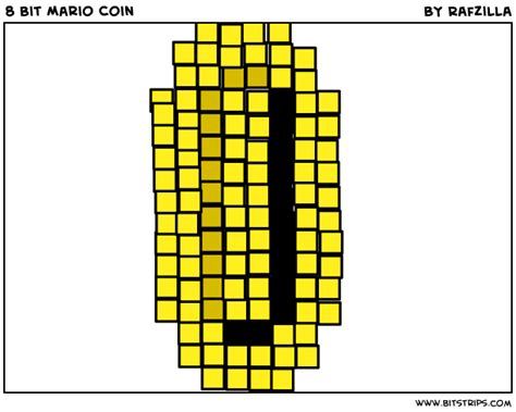 8 Bit Mario Coin - Bitstrips