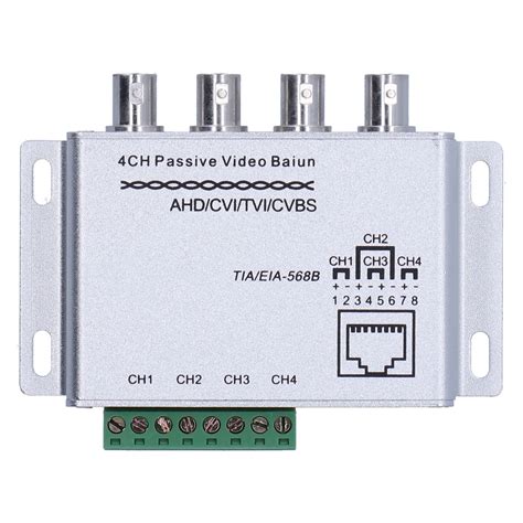 4 Channel AHD CVI TVI CVBS Passive Video Transceiver 720P 1080P HD