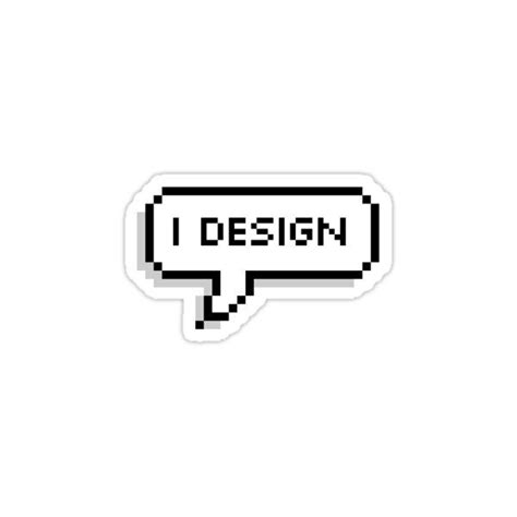 I Design Pixel Speech Bubble Sticker For Sale By Oh Hi In 2024