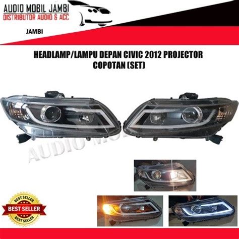 Jual Headlamp Led Lampu Depan Mobil Led Projector Honda Civic