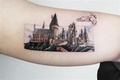 Hogwarts Silhouette Tattoo