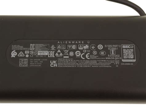 New Dell OEM Alienware Series Laptop AC Adapter 4GC66