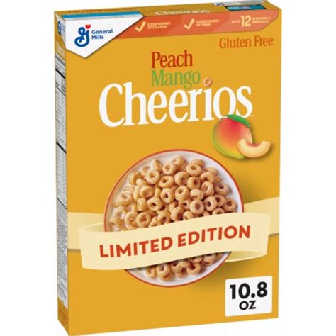 General Mills Peach Mango Cheerios Limited Edition Cereal 10 8 Oz Kroger