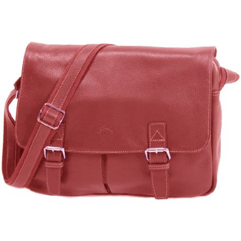 Katana Besace Cuir De Vachette Grainé 69354 Rouge Sacs Besaces Homme