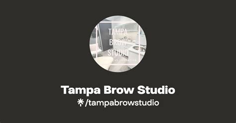 Tampa Brow Studio Instagram Tiktok Linktree