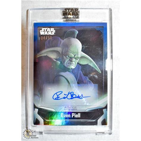 Genuine Star Wars Autographed Character Cards