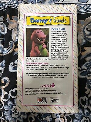 Barney & Friends Playing It Safe 1992 VHS | Grelly USA