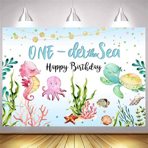 Amazon Sensfun Under The Sea Backdrop St Birthday Decorations