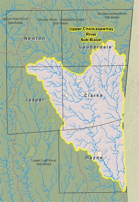 Risk Map - Upper Chickasawhay River Sub-Basin