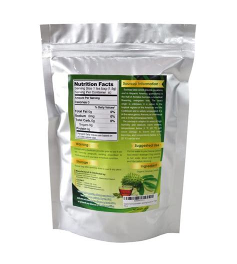 Soursop Leaf Tea 60 Teabags Krittiya Garden World