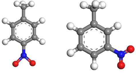 3 Nitrotoluene And 4 Nitrotoluene Molecular Structure Download