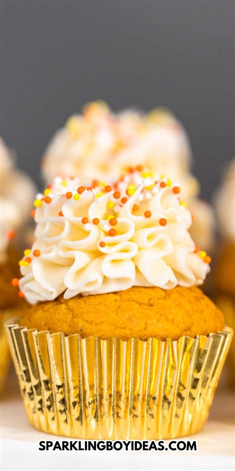 Pumpkin Spice Cupcakes - Sparkling Boy Ideas