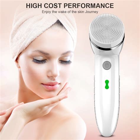 4 In 1 Wash Facial Cleansing Brush Sonic Face Cleaner Electric