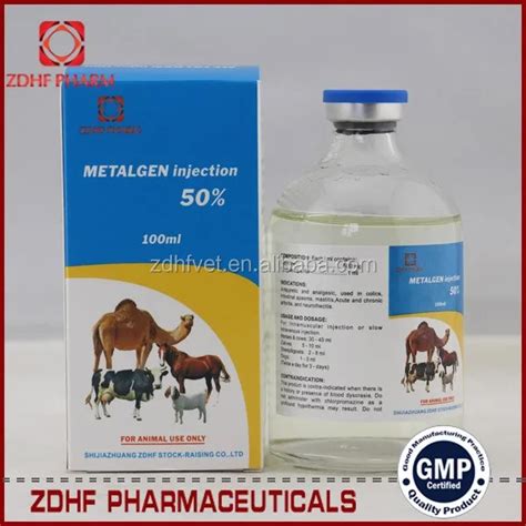 Gmp Veterinary Medicine Antipyretic And Analgesic Drug 50 Dipyrone Injection Buy 50 Dipyrone