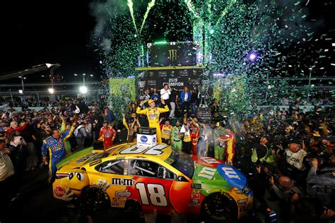 2019 Nascar Champions Celebrate In Victory Lane Style