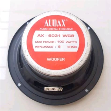 Jual SPEAKER 6 INCH WOOFER AUDAX AX 6022 CW8 150 WATT ORIGINAL ASLI