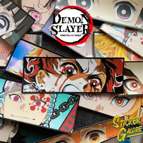 Demon Slayer Eye Slap Premium Sticker Vinyl Laminated Waterproof And