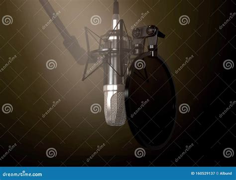 Condenser Microphone In Studio Royalty Free Stock Image Cartoondealer