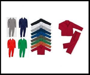 Assorted Colours 2 Piece Conti Suit Overalls 80 20 Poly Cotton