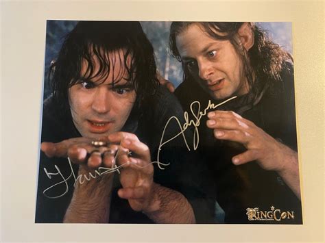 Lord Of The Rings Signed By Andy Serkis Gollum And Tom Robbins