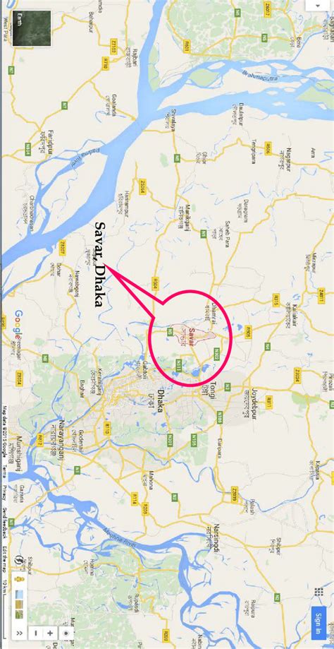 Gis Map Of Savar Upazila With Selected Study Area Download High