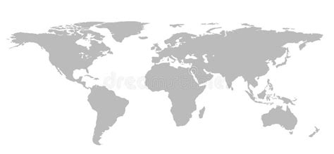 Blank World Map Grey Stock Illustrations – 3,740 Blank World Map Grey ...