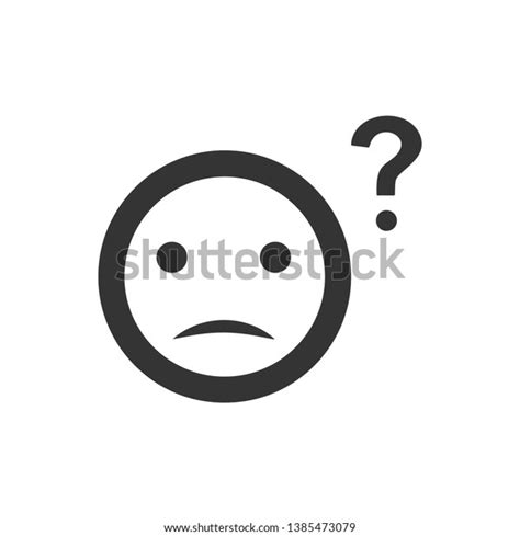 Confusion Emoji Uncertainty Doubt Icon Stock Vector Royalty Free