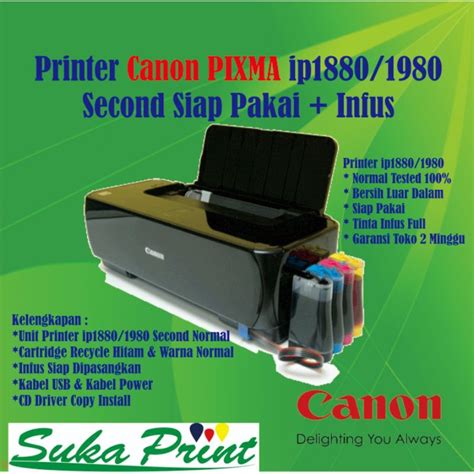 Jual Printer Second Canon Ip1880 1980 Infus Shopee Indonesia