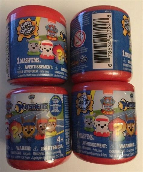 Paw Patrol All Stars Series 5 Mashems Qty 4 Lot New Blind Capsules Mashems 1927803810