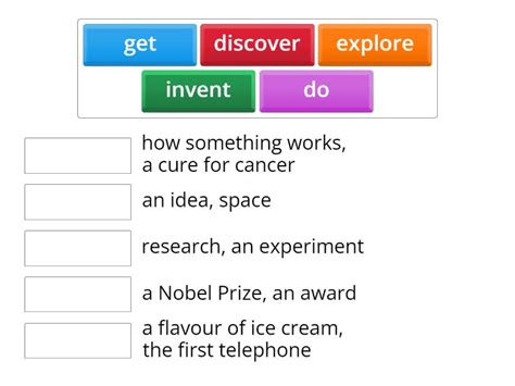 Inventions and discoveries - Match up