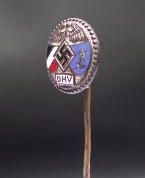 Crow Valley Militaria WW2 German Stick Pin D H V Membership