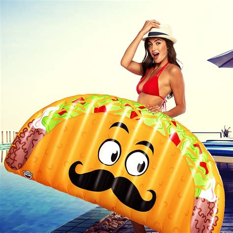 Bigmouth Inc Giant Taco Pool Float Toptoy