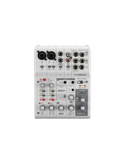 Ag06mk2 6 Channel Loopback Audio Usb Mixer Yamaha Usa