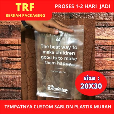 Jual Plastik Klip Custom Sablon Murah X Shopee Indonesia