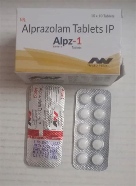 Alprazolam 1 Mg Tablets Digital Vision Pharma At Rs 700box In