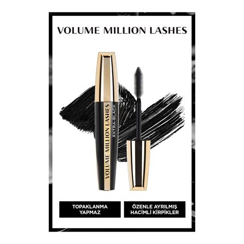 Loreal Paris Volume Million Lashes Extra Black Maskara Platin