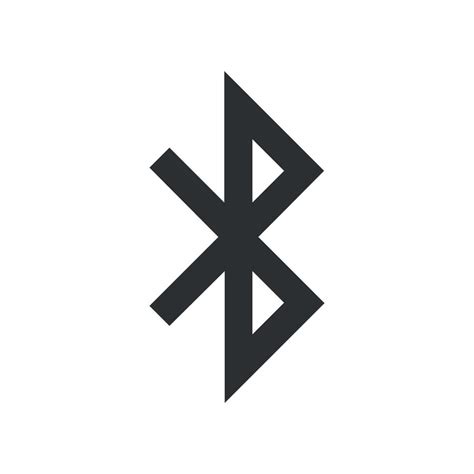 Bluetooth Sign Vector Icon Mobile Network Symbol For Your Design