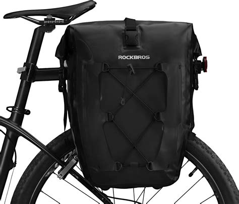 Rockbros Bike Pannier Waterproof Bike Rear Rack Bag Max 30l Large