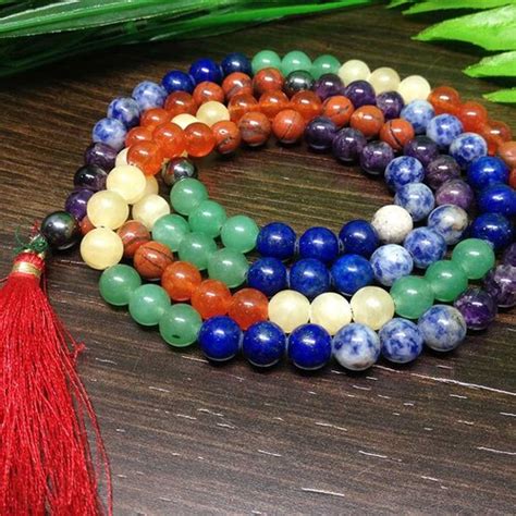 One 1 Natural 8mm Lapis Lazuli Mala With 108 Prayer Beads Etsy