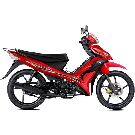 Red Tvs Neo Nx Motorcycle Get Ready To Ride