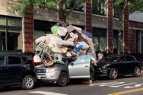 Tribeca Citizen Hoarders Car Is Dismantled By Sanitation And NYPD