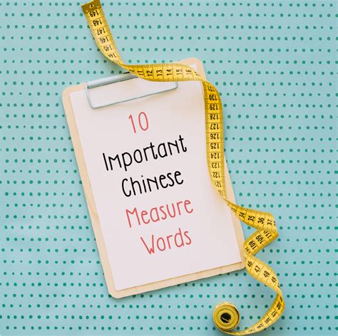 Chinese Measure Word List Tutormandarin Chinese Measure Words Are