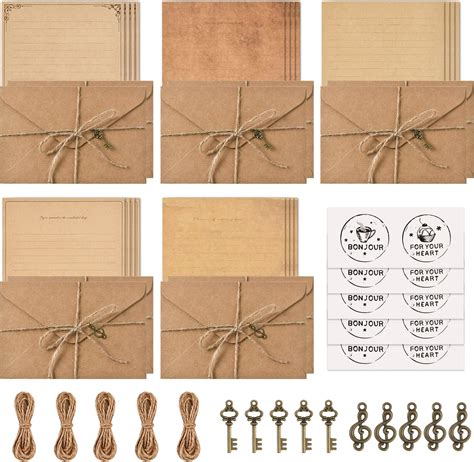 Amazon Vintage Stationary Paper And Envelopes Set Writing