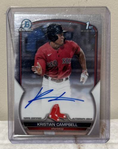 2023 Bowman Draft Chrome Prospect Autographs CDA KCA Kristian