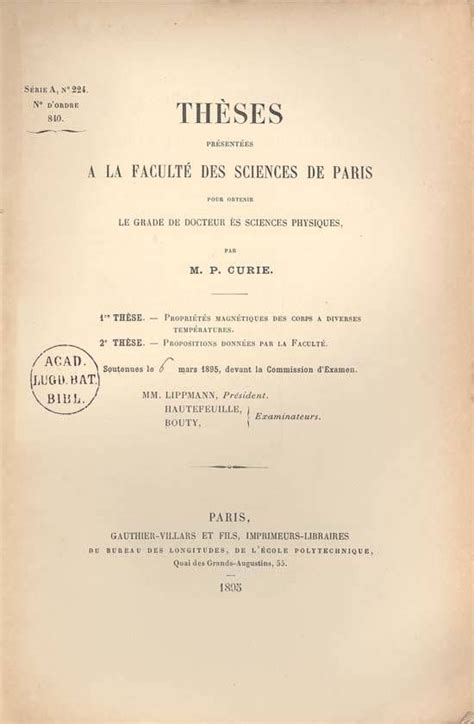 O Casal Curie Marie Curie Doutorado Premio Nobel