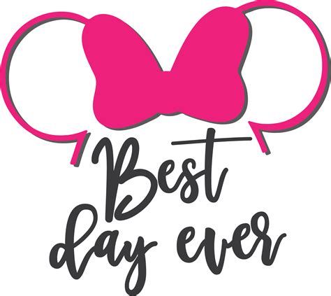 Best Day Ever Minnie Mouse Svg Disneyland Svg Instant Down Inspire