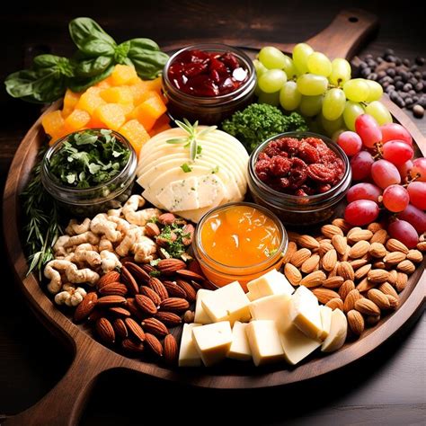 Premium Ai Image Charcuterie Board With Cold Cuts Fresh Fruits And