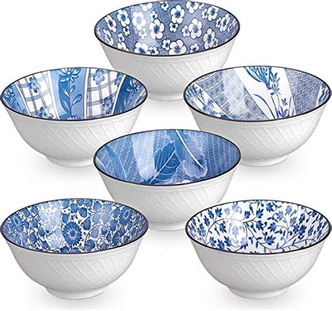 Amazon Deecoo Pack Ounce Japanese Style Ceramic Cereal Bowls