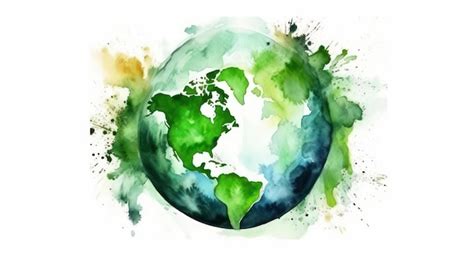 premium photo  green planet   green planet   center